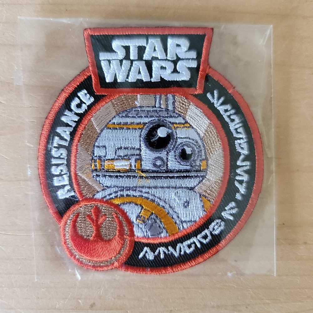 Funko Star Wars Resistance Iron On Patch‎ New Lucasfilm 2015 BB-8